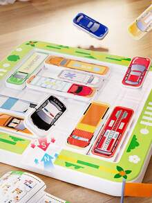 Juego de carrera de obstáculos con laberinto de estacionamiento, color aleatorio, juego interactivo de entrenamiento de inteligencia - Multicolor - Ver 2