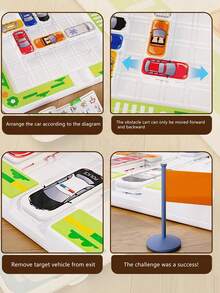 Juego de carrera de obstáculos con laberinto de estacionamiento, color aleatorio, juego interactivo de entrenamiento de inteligencia - Multicolor - Ver 7