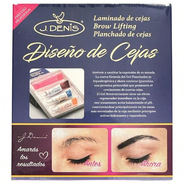 J DENIS DISEÑO DE CEJAS, USO PROFESIONAL, LAMINADO Y PLACHADO DE CEJAS.