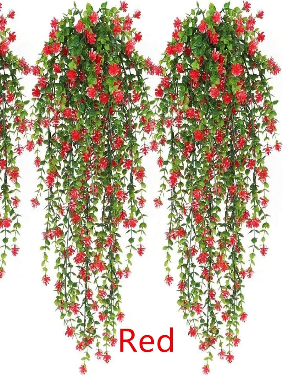 4 Packs Artificial Ivy Vine Hanging Plants - Faux Greenery For Indoor & Outdoor, UV Resistant, Ideal For Wedding And Engagement Decor, Detachable Leaves, Plastic Construction Fall/Autumn Decor Garden Fake Flowers Centerpieces Decor, Valentine Day, Gift Gifts Birthday Graduation Home Decor Christmas Decorations Room Decor Christmas - 4 Bundles - View 1