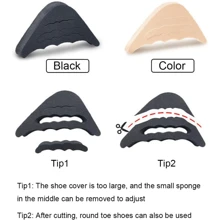 6 Pairs Toe Filler Inserts, Adjustable Toe Plug, Reusable Shoe Filler For Too Large Shoes For Men And Women, Unisex, Pumps, Flats, Trainers, For Women Pumps White Heels, Winter Gift Ideas - Multicolor - View 4