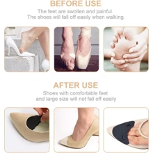 6 Pairs Toe Filler Inserts, Adjustable Toe Plug, Reusable Shoe Filler For Too Large Shoes For Men And Women, Unisex, Pumps, Flats, Trainers, For Women Pumps White Heels, Winter Gift Ideas - Multicolor - View 6