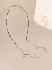 topshiny Fashionable Luxurious Multi-Layer Rhinestone Tassel Headband, High-End And Exquisite Hair Accessory For Women,Y2k,Hairband ,Hair Hoop,Hairband,Hair Hoop Headbands Head Accessories