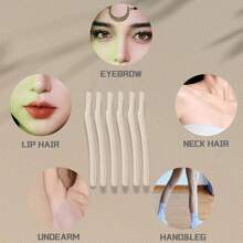 6 piezas Rastrillos faciales para mujeres, rasuradora de dermalplane para el rostro de mujeres para uso en rostro y Body, herramienta de eliminación de vello facial de uso múltiple - Granate - Ver 3