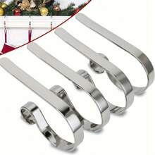 4 Packs, Valentine's Day Sock Hook, Fireplace Hook, Non Slip Valentine's Day Sock Hook, Valentine's Day Decoration, Scene Decoration, Festival Decoration, Theme Party Decoration, Valentine's Day Decoration