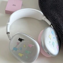 适用于 Max耳机的彩色多只小猫图案保护套 - 無色 - 查看 5