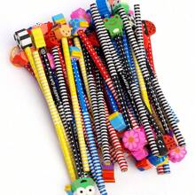 12/6/3/1 pièce Crayons HB de 21,5 cm à motifs aléatoires de voitures et bateaux de dessin animé, papeterie créative pour enfants, convient pour le bureau, les fournitures scolaires, les cadeaux de la Journée de l'enfant, les essentiels des étudiants
