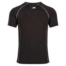 Regatta Mens Pro Short-Sleeved Base Layer Top (Black) - Black - View 1