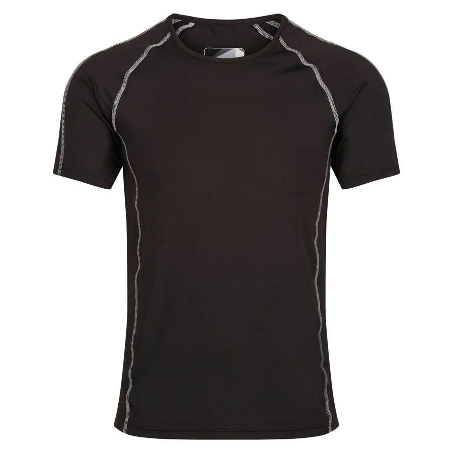 Regatta Mens Pro Short-Sleeved Base Layer Top (Black) - Black - View 1