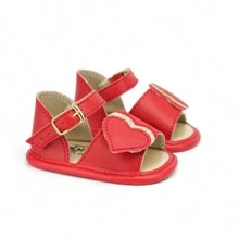 Baby Girl Heart Sandal Various Colors Launch - Đỏ - Xem 2