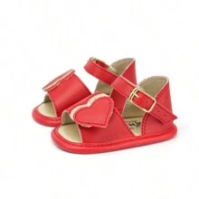 Baby Girl Heart Sandal Various Colors Launch - Đỏ - Xem 1
