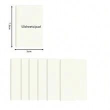 Transparent Sticky Notes Self-Stick Note Pads Waterproof Memo Pad Scratch Pad, 300-Sheets/Pack (6 Different Sizes, Clear),School Supplies,Back To School - Clear - View 16