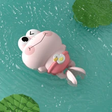 1 件卡通游泳青蛙发条洗澡玩具 - 彩色 - 查看 11