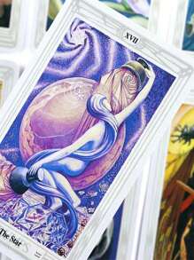 1 Set THOTH Tarot Cards Unlocks Your Inner Wisdom - QR Code Guide For Beginners, Board Game