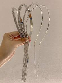 topshiny Fashionable Luxurious Multi-Layer Rhinestone Tassel Headband, High-End And Exquisite Hair Accessory For Women,Y2k,Hairband ,Hair Hoop,Hairband,Hair Hoop Headbands Head Accessories