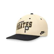 Nike Men's Cream/Black  Rewind Cooperstown Collecn Performance Snapback Hat - Cream/ Black - View 1