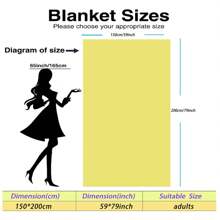 1pc Flannel Patchwork Cat Pattern Plaid Blanket, Soft Touch Cozy Sofa Throw, Versatile Nap Blanket