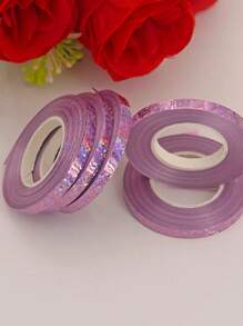 10pcs Mixed Shiny Laser Party Balloon Ribbon & String For Decoration, Birthday, Wedding Party Supplies, Back To School Valentine Day