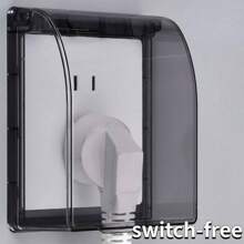 1 Piece Waterproof Cover Compatible With Switch Socket Nail Free Bathroom Waterproof Box Bathroom Adhesive Splash Box Transparent Socket Protection Cover Kitchen Balcony Socket Waterproof Protection Box - 1 Item - View 13