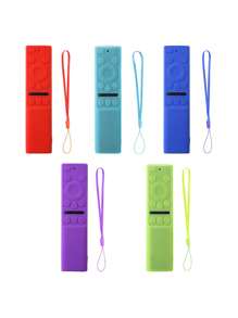 1Pc Luminous TV Remote Cover, Universal Full Shell Compatible With BN59-01358D/B 01357F/A 01363A Models, Anti-Slip, Shockproof, Waterproof, With Lanyard(Only Blue And Green Styles Can Glow, Others Do Not Glow) - Multicolor - View 12