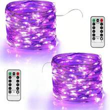 万圣节快乐灯串 1 件或 2 件 33 英尺 100 个 LED 仙女灯 USB 带遥控器圣诞灯带遥控器防水 8 种模式萤火虫闪烁灯串适用于圣诞节、婚礼户外装饰万圣节派对、家居装饰、厨房装饰、万圣节装饰、房间装饰、圣诞装饰、派对装饰、派对礼物、万圣节装饰、圣诞装饰、万圣节礼物、圣诞礼物、厨房用品、厨房用具、厨房工具、厨房用品。 - USB - 查看 3