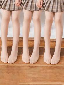 1入兒童舞蹈連褲襪，適用於日常穿著 - 米色 - 查看 8