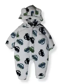 Kit 3 Pieces Ultra Soft Fleece Plush Jumpsuit For Boy Girl - Màu xanh lam - Xem 4