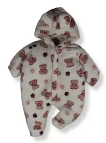 Kit 3 Pieces Ultra Soft Fleece Plush Jumpsuit For Boy Girl - Màu xanh lam - Xem 7