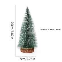 1棵10/20/30厘米迷你圣诞树，圣诞夜餐桌装饰，DIY松针树圣诞装饰，白雪松，小型圣诞树，最佳礼物，生日家居装饰，圣诞装饰，房间装饰，冬季圣诞装饰，家居圣诞礼物，圣诞装饰 - 彩色 - 查看 3