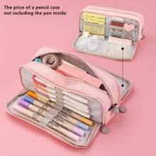 3-Layer Large Capacity Pencil Case, School Multifunction Double-Zipper Pencil Pouch, Stationery Supplies, Desk Storage Bag, Education Gifts, Creative Cosmetic Bags Back To School,Back To School,School Supplies - 21cm*9cm*5cm - View 17