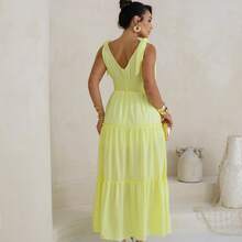 Caylla Dress With Tie Strap Style 3 Marias Moda Blogueira - Màu vàng - Xem 2