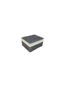 1 Pezzo Scatola da tavolo per il Contenimento, Scatola portaoggetti intrecciata in rattan di carta, Cesto di Stoccaggio con Coperchio, Cesto per riporre Vari Oggetti, Snack, Prodotti Cosmetici, Cucina, Giocattoli, Cesto Portaoggetti per Cosmetici, Cesto