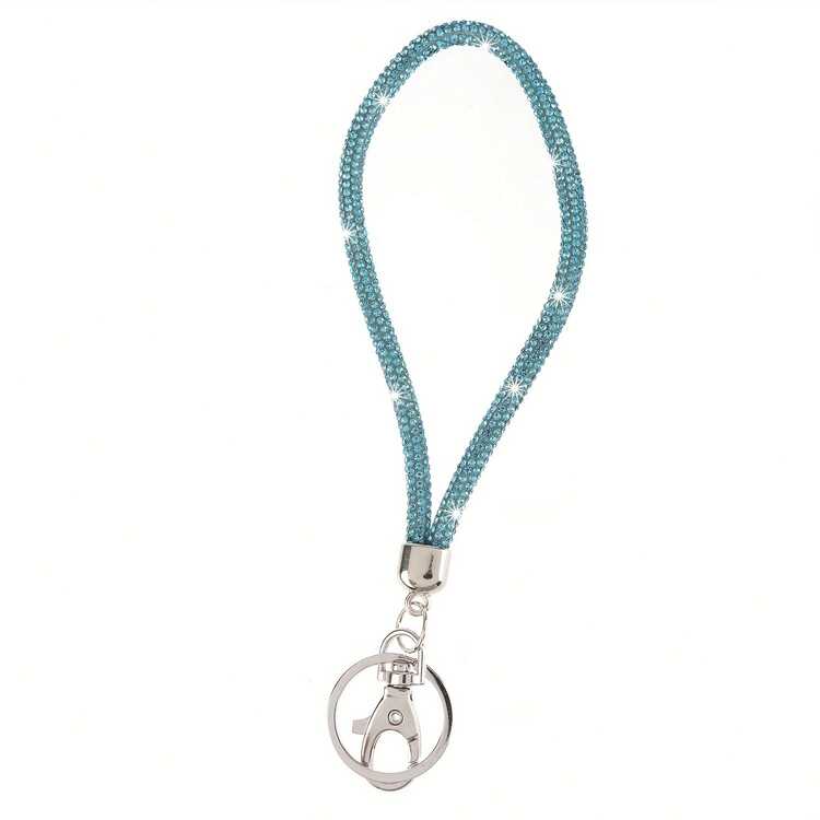 Fashion Crystal Wristlet Lanyard,Sparkle Bling Keychain Lanyard,Exclusive Rhinestone Gift Waist Lanyard(1PC) - one-size - View 15