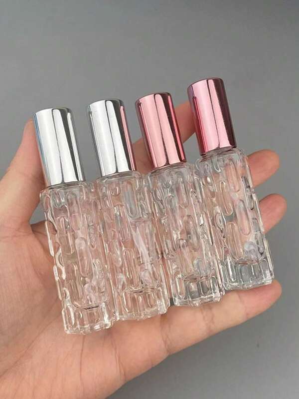 1 PC Crystal Clear Empty Spray Bottle 10ml Mini Refillable Glass Fine Mist Perfume Spray Bottle With Lid Cosmetic Fragrance Aromatherapy Lotion Storage Holder Container DIY Beauty Tools Travel Essentials School School Supplies Holiday Camping Holiday Essentials Vacation Accessories Perfume For Women Perfume For Men Beach
