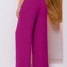 A-Lows A&L Women's Dune Pantalone Pants With Elastane - 玫瑰紅 - 查看 7