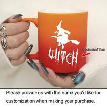 1 个 11 盎司个性化定制名字马克杯万圣节主题陶瓷马克杯，万圣节，送给儿子和女儿的最佳万圣节礼物，牛奶杯，万圣节庆祝活动的理想礼物，送给朋友的迷人礼物 - 萬聖節禮物 - 查看 12