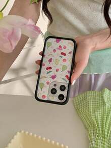 Japanese Style White Background Summer Fruit Phone Case Compatible With Apple IPhone 15 Pro Max/14 Pro Max/13 Pro/12 - White - View 5
