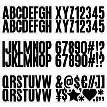 6 Sheets Black Letters For Bulletin Board, Alphabet Sticker Letter For Craft Door Car Decor, Self Adhesive Large Letter Stickers For DIY Water Bottle Home Classroon Decoration - Multicolor - View 1