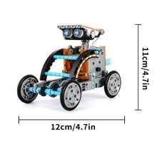 HENGPHY 12-In-1 Stem Solar Robot Kit Toys For Kids 8 9 10 11 12 13 Years Old, Educational Building Gear Toy With 190 Pieces, Science Experiment Set For Kids Boys Girls Christmas Birthday Gifts - 彩色 - 查看 7