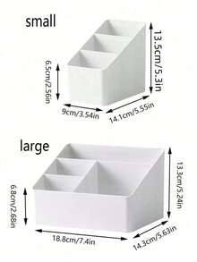 1 件桌面收纳盒、化妆品收纳盒、客厅茶几遥控器收纳盒 - 彩色 - 查看 5