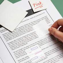 Transparent Sticky Notes Self-Stick Note Pads Waterproof Memo Pad Scratch Pad, 300-Sheets/Pack (6 Different Sizes, Clear),School Supplies,Back To School - Clear - View 8