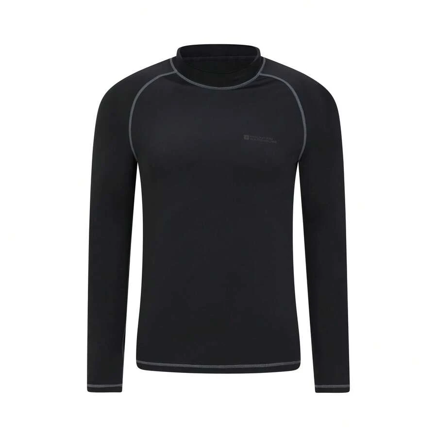 Mountain Warehouse Mens Long-Sleeved Rash Guard (Black) - Black - View 1