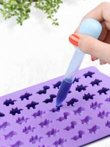 Dinosaur Gummy Molds -1pc Mini Silicone Candy Molds Including Triceratops T-Rex Stegosaurus Brontosaurus  Ice Cube Mold, Chocolate Mold, Cake Mold - Random Color (1PCS) - View 12