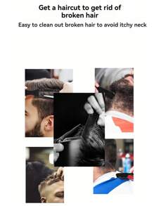 男士胡须刷，理发师条纹刷梳，发型胡须护理套装 - 彩色 - 查看 3