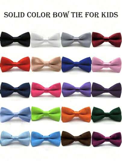 Adjustable Children's Bow Tie, Fashionable Unisex Kids Bowtie For Formal Occasions, English Style Baby Necktie For Wedding, Birthday, Performance
