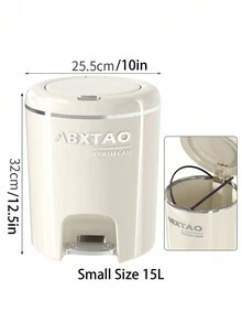 1 Peça Lixeira Doméstica com Dois Compartimentos para Fraldas, Lixeira Redonda Sem Toque para Fraldas de Bebê e Uso Doméstico Geral no Quarto, Sala de Estar, Cozinha e Banheiro, Decorações e Presentes para Chá de Bebê e Família - Multicolorido - Visão 12