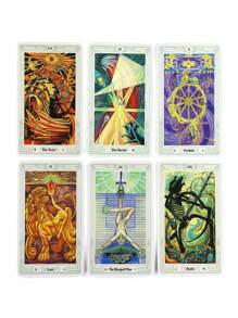 1 Set THOTH Tarot Cards Unlocks Your Inner Wisdom - QR Code Guide For Beginners, Board Game