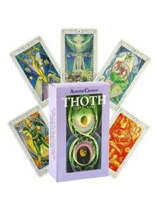 1 Set THOTH Tarot Cards Unlocks Your Inner Wisdom - QR Code Guide For Beginners, Board Game