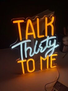1pc Neon Light Wall Decor LED Letter Multi-Color Decorative Light, Suitable For Room, Gym, Bedroom, Birthday, Bar