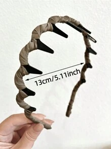 1/2/3 chiếc băng đô vải trơn màu thủ công cho nữ, dây buộc tóc co giãn thoải mái, phụ kiện tóc phong cách Pháp cổ điển thanh lịch, chống trượt, không gây hư tổn - Nhiều màu - Xem 6